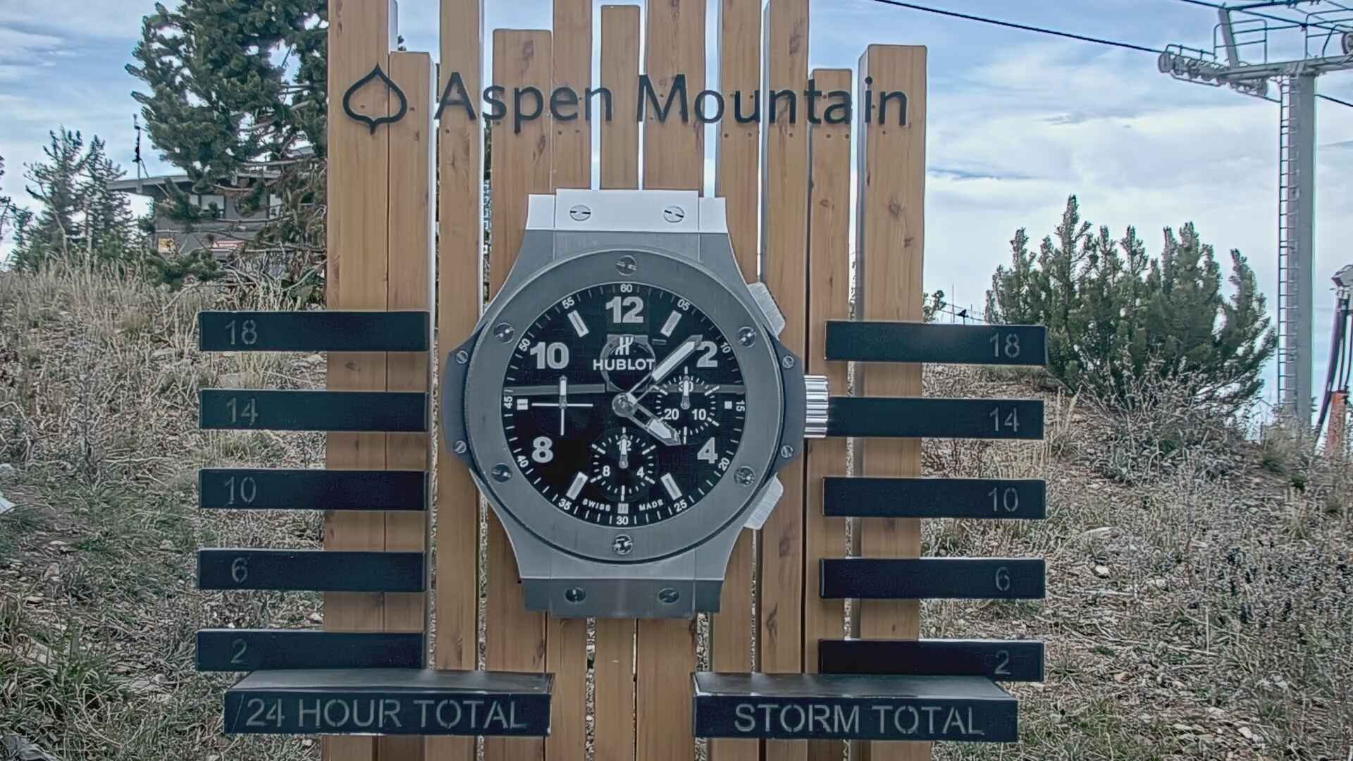 Aspen Mountain snow stake