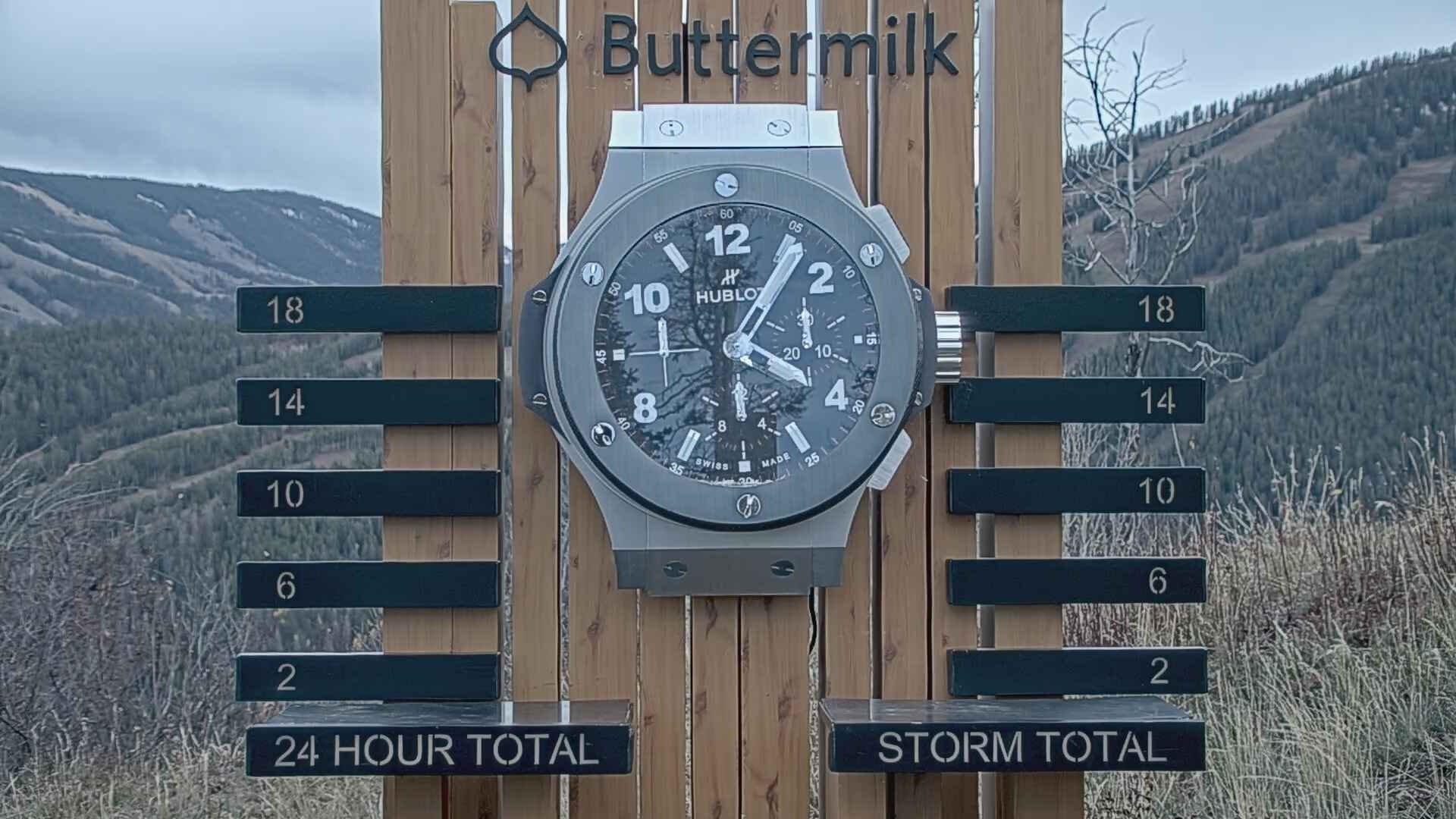 Buttermilk snow stake