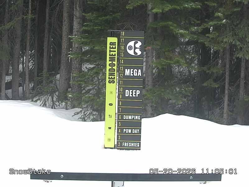Copper snow stake, measured 0.0 inches
