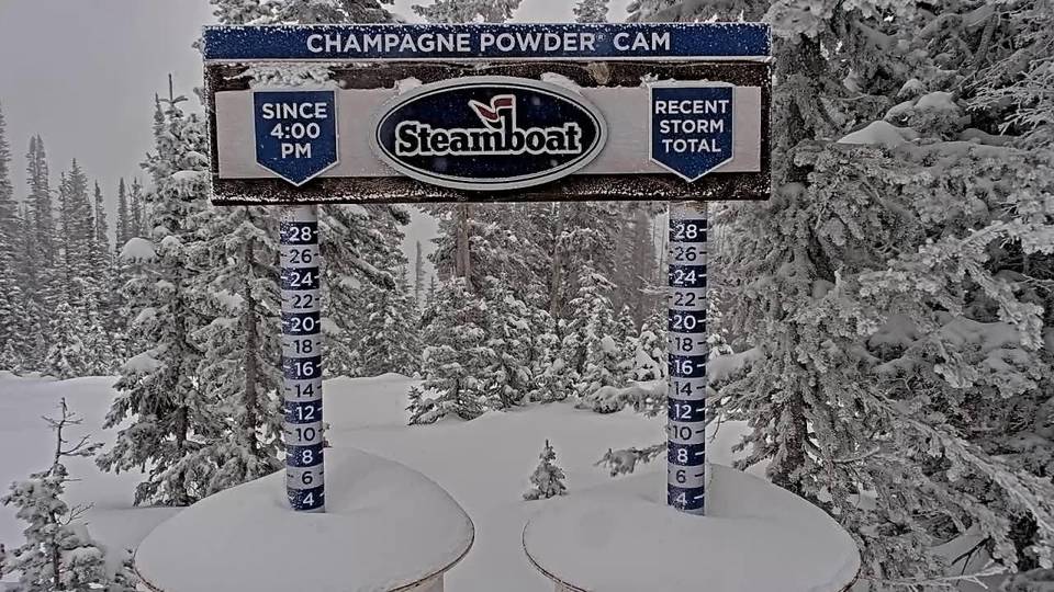 Steamboat snow stake, measured 4.0 inches